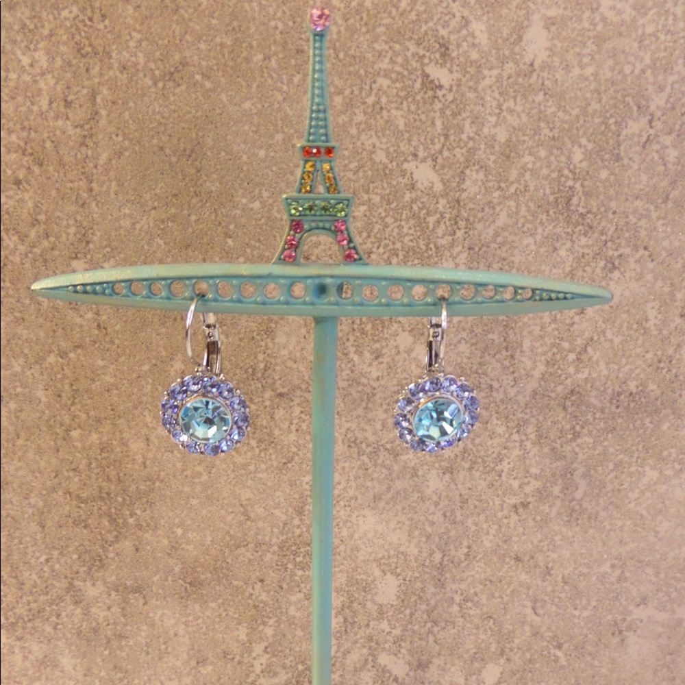 NEW! Blue Teardrop Earrings